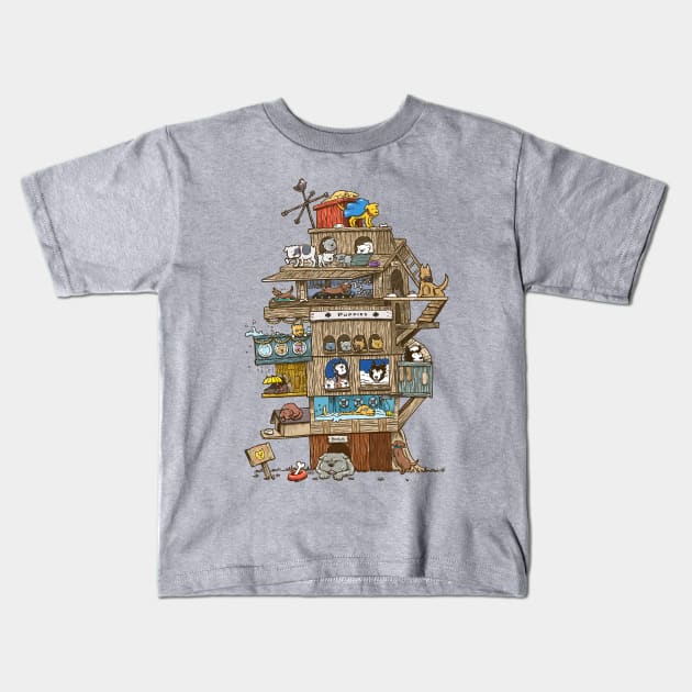 The Dog House Kids T-Shirt by nickv47